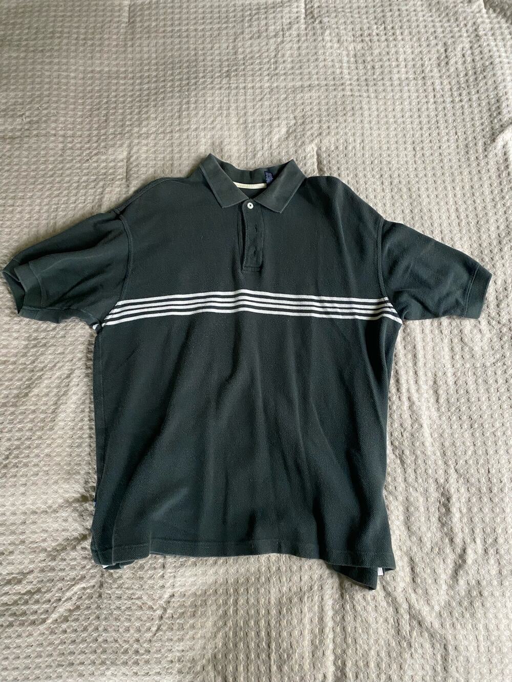 GAP Pique Polo 100% Cotton Black Collared Shirt